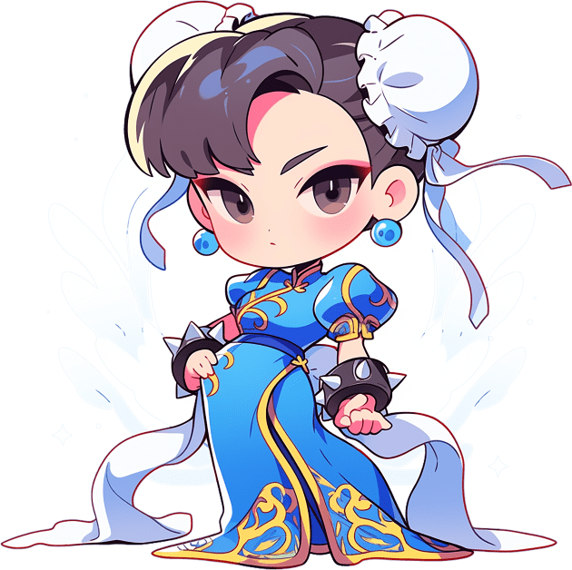 chun li Kids T-Shirt by skatermoment