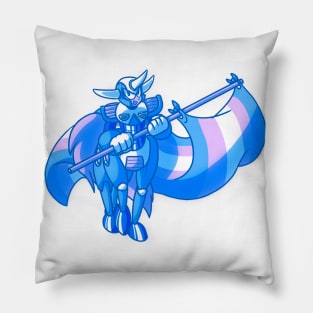 Trans flag Centaurman Pillow