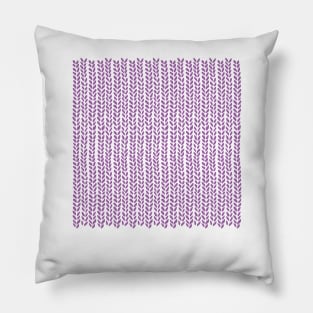 Knit Wave Amethyst Pillow