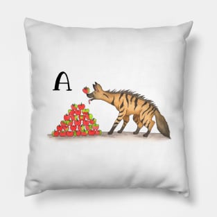 A is for Aardwolf Pillow