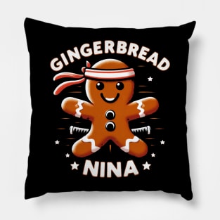 Gingerbread Ninja Pillow