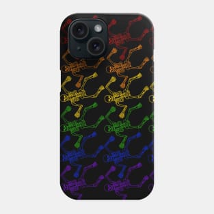 Dancing  Rainbow Skeletons Phone Case