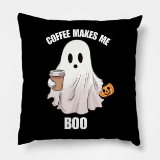 Ghost Coffee Halloween Funny Shirt Boo T-Shirt Boo Pillow