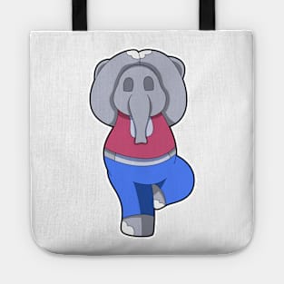 Elephant at Yoga in Standing Tote