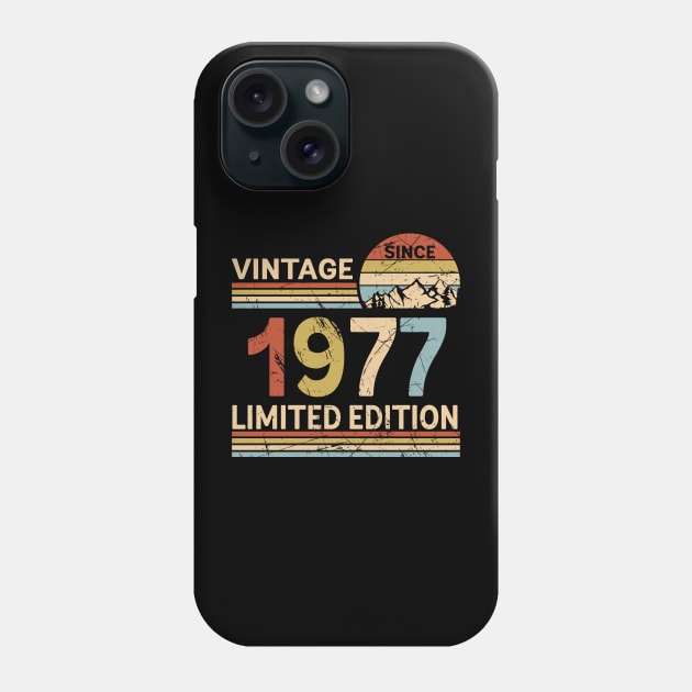 Vintage Since 1977 Limited Edition 46th Birthday Gift Vintage Men's Phone Case by Schoenberger Willard