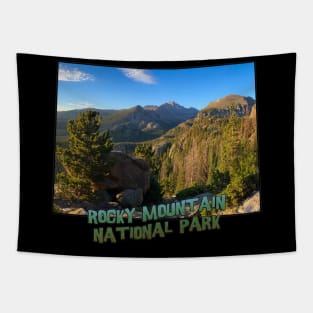 Colorado State Outline (Rocky Mountain National Park) Tapestry