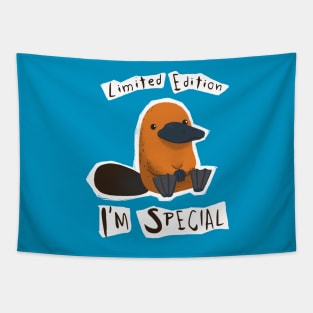 Limited Edition - I'm Special Platypus - Cute Weird Animal Tapestry