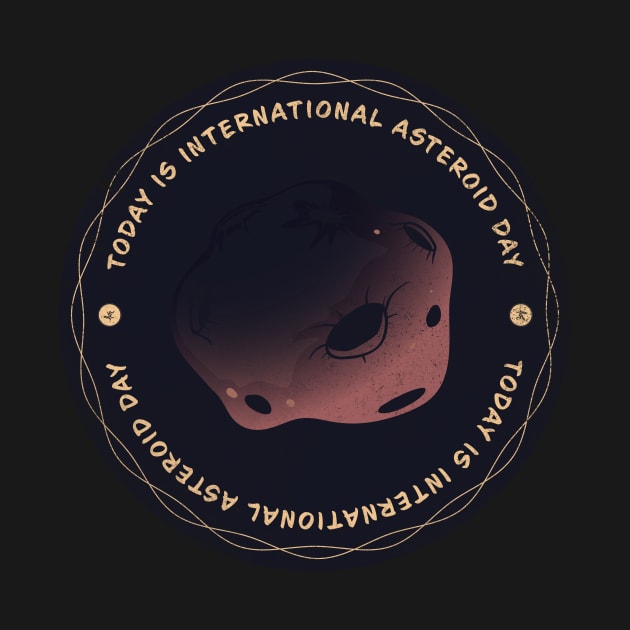 Today is International Asteroid Day Badge by lvrdesign