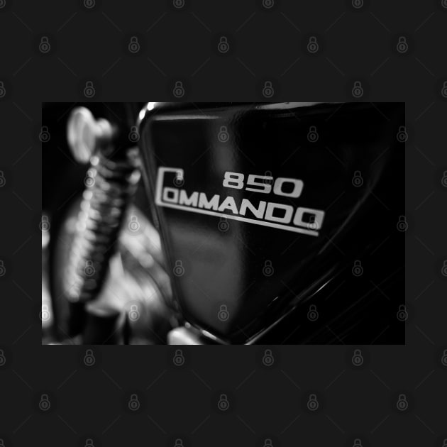 850 Commando (B&W) by Silver Linings