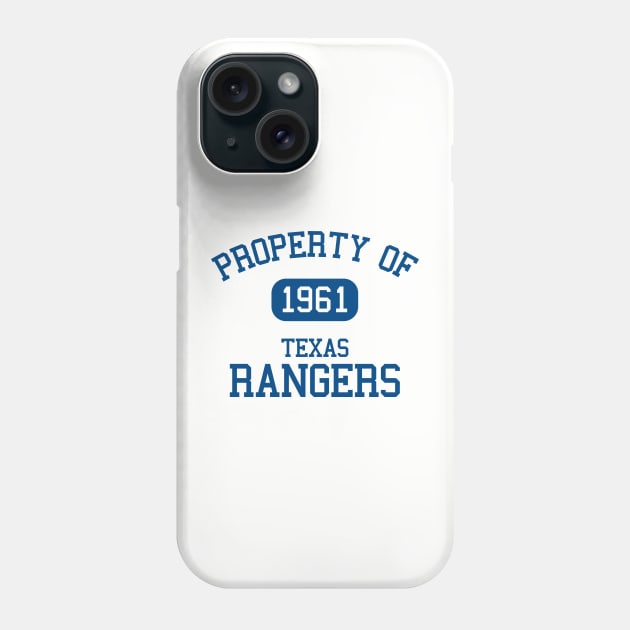 Property of Texas Rangers Phone Case by Funnyteesforme