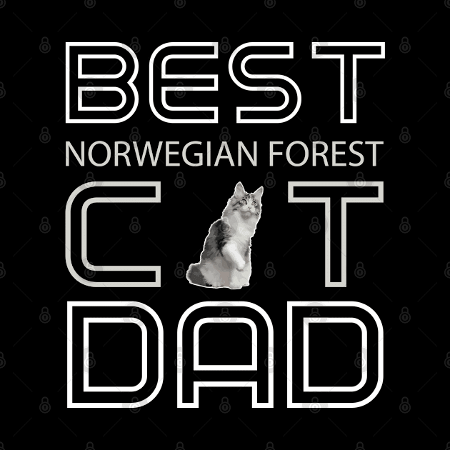 Norwegian Forest Cat Dad by AmazighmanDesigns