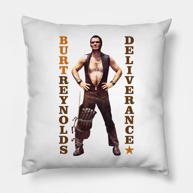 Burt Reynolds Pillow by PLAYDIGITAL2020