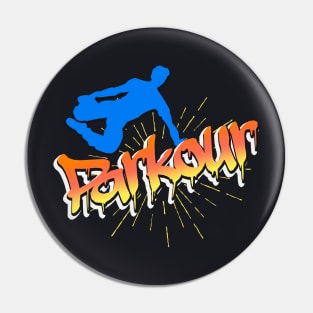 Parkours Graffiti Street Freerunning Pin