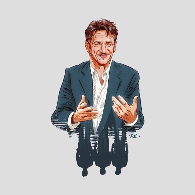 Sean Penn - An illustration by Paul Cemmick by PLAYDIGITAL2020