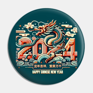 year of the dragon 2024 Pin