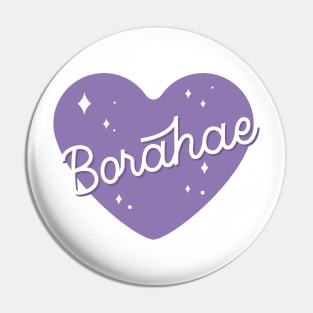 BTS borahae I purple you heart Pin