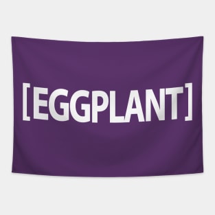 Eggplant Emoji Design Tapestry