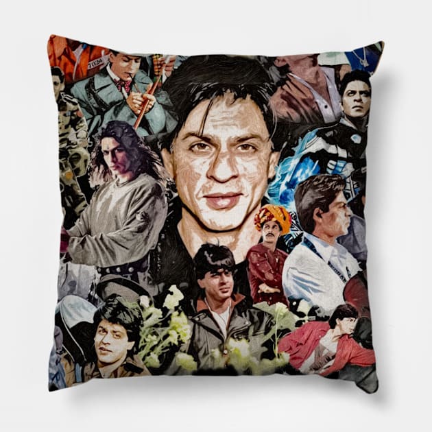 Shahrukh Khan Movie design Pillow by SAN ART STUDIO 