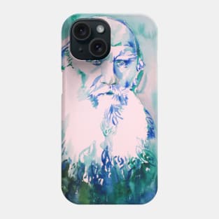 LEO TOLSTOY watercolor portrait .1 Phone Case