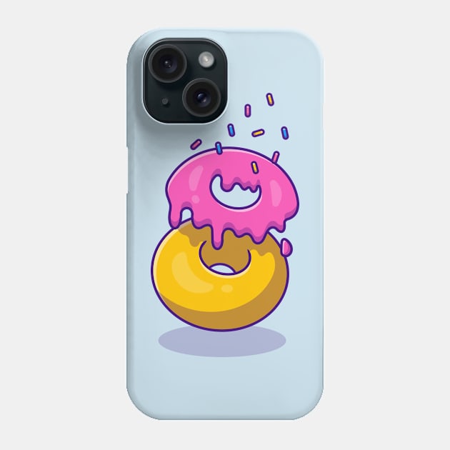 Doughnut Ingredient Cartoon Phone Case by Catalyst Labs