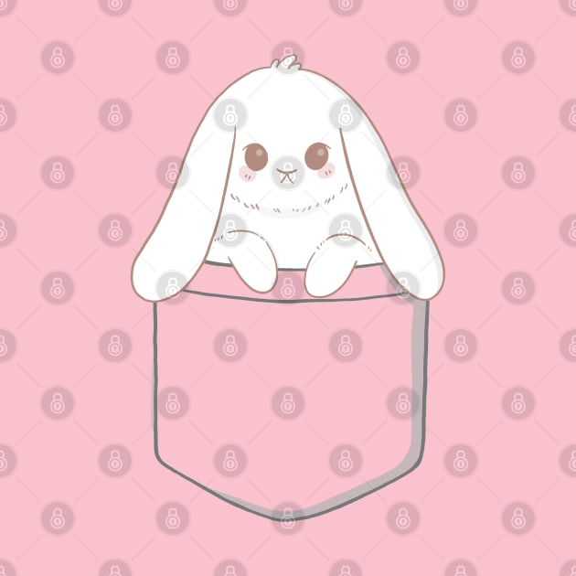 Bunny in a pocket by awesomesaucebysandy