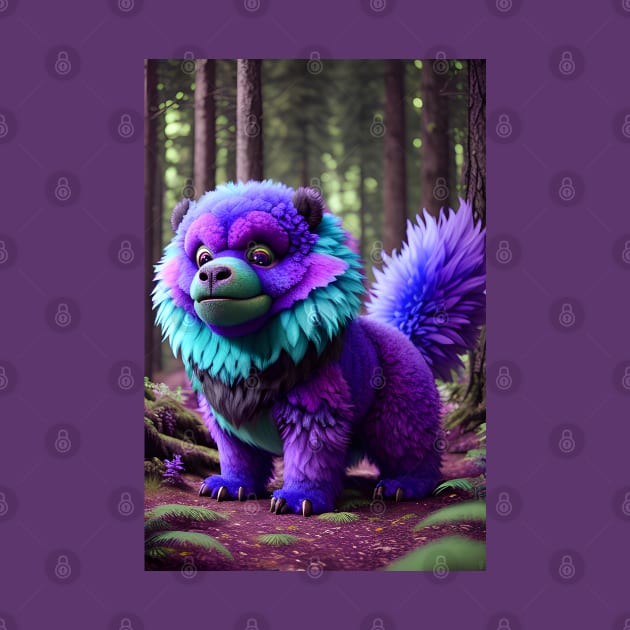 Cute Fluffy Monster 003 by PurplePeacock