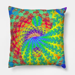 Fractal Yin Yang Pillow