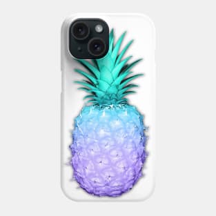 teal purple pineapple Phone Case