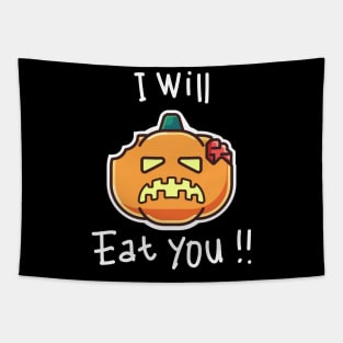 Zombie Pumpkin Tapestry