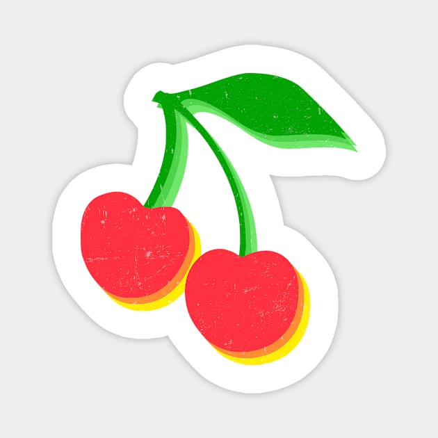 Retro Cherries Magnet by lolosenese