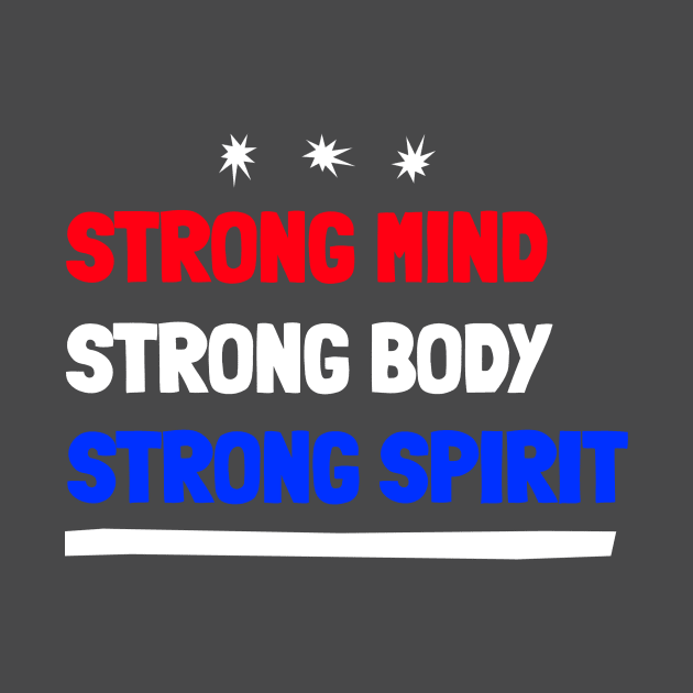 Strong mind, body, spirit by Prints of England Art