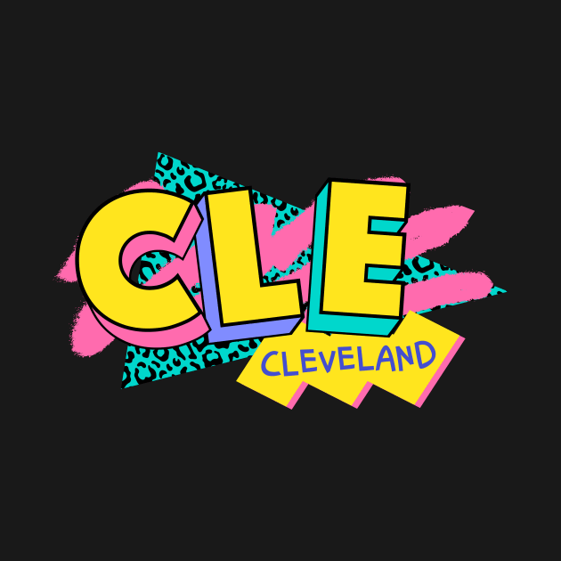 Cleveland, Ohio Retro 90s Logo by SLAG_Creative