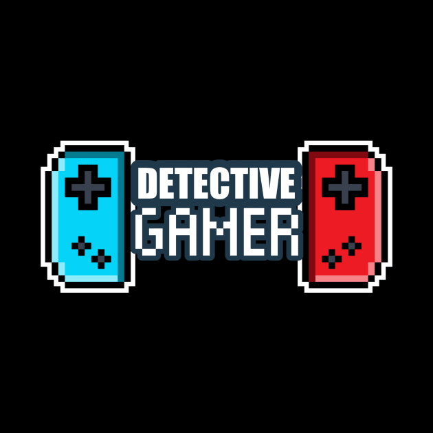 Detective Gamer - 8-bit Retro Pixel Classic Nostalgia Video Games by MaystarUniverse