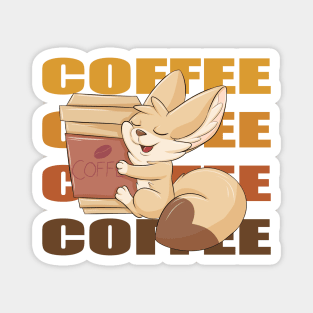 COFFEE - Fennec Fox Magnet