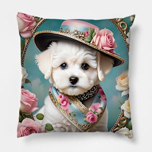 Bichon Frise Puppy Dog Pillow