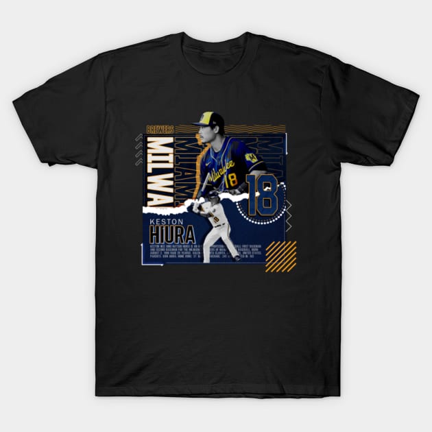 Keston Hiura Baseball Edit Tapestries Brewers - Keston Hiura - T