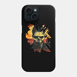 apocalyptic skull design Phone Case