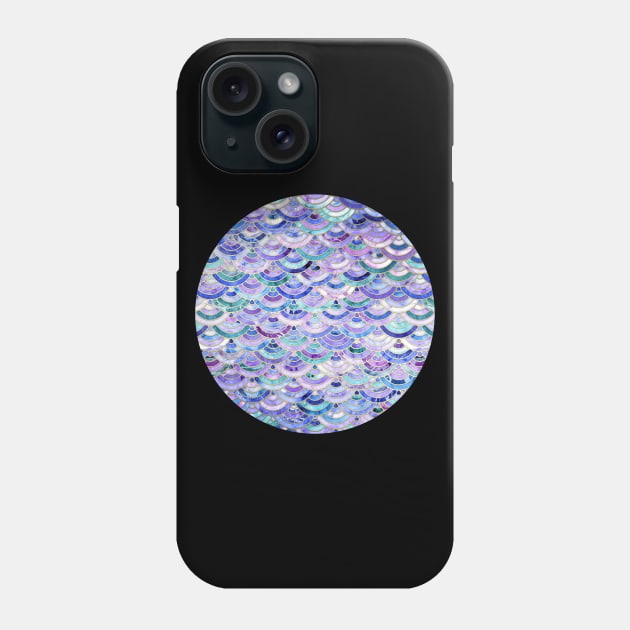 Marble Mosaic in Amethyst and Lapis Lazuli Phone Case by micklyn