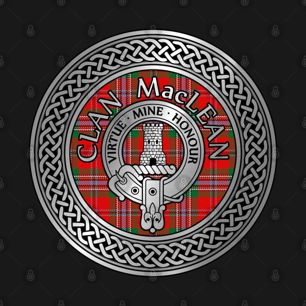 Clan MacLean Crest & Tartan Knot by Taylor'd Designs