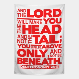 Deuteronomy 28:13 The Head And Not The Tail Tapestry