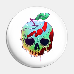 Poison Apple skull Pin