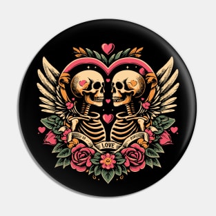 Skeletons Love Pin