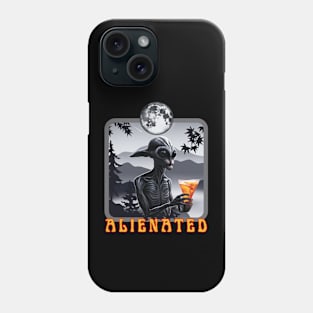 alien holding fancy beverage Phone Case