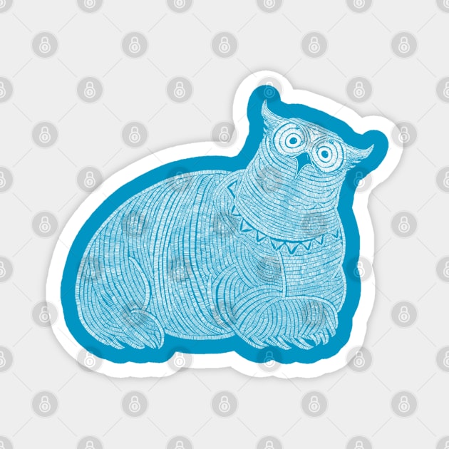 Polar Owlbear Magnet by Crew