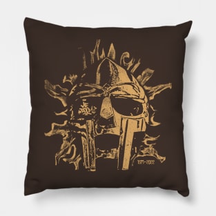 mf doom burn brown Pillow