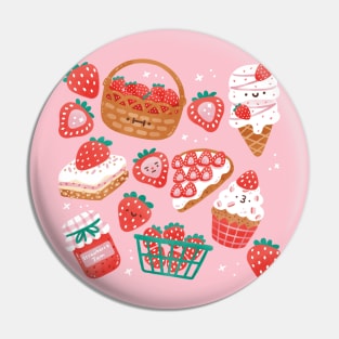 Strawberry Patch Pin