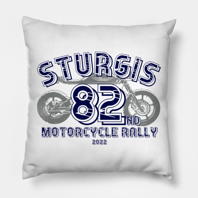 82nd Sturgis Motorcycle Rally 2022 Pillow by PincGeneral