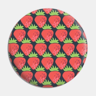 Strawberries in a row Pin