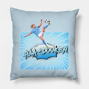 Ballers - Erling Haaland - Manga/Video Game Style - HAA-DOUKEN! Pillow