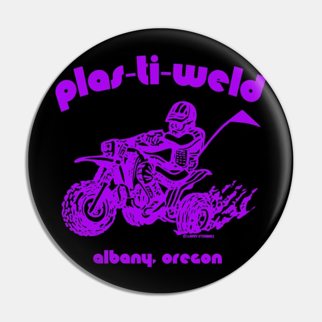 Plas-Ti-Weld logo in purple Pin by Lawrence of Oregon